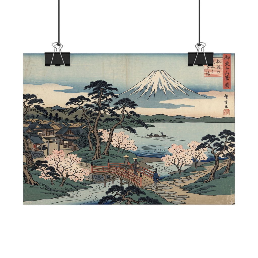 Hokusai Mount Fuji Rolled Poster — Japanese Woodblock Art Print