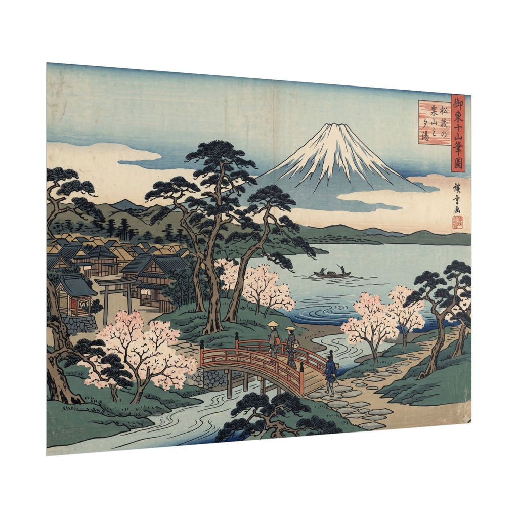 Hokusai Mount Fuji Rolled Poster — Japanese Woodblock Art Print