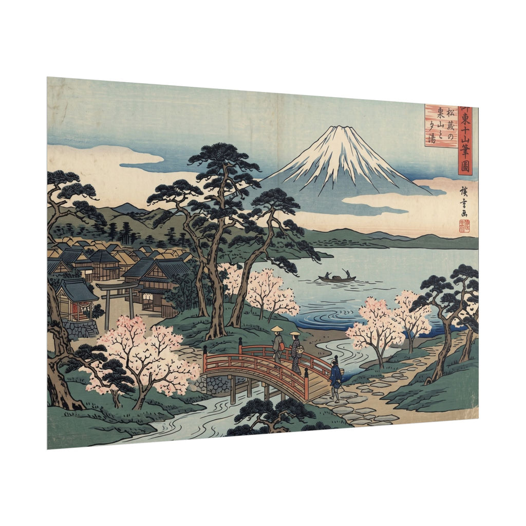 Hokusai Mount Fuji Rolled Poster — Japanese Woodblock Art Print