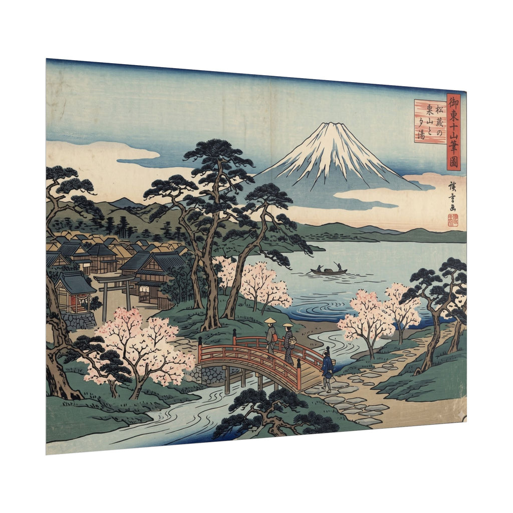 Hokusai Mount Fuji Rolled Poster — Japanese Woodblock Art Print