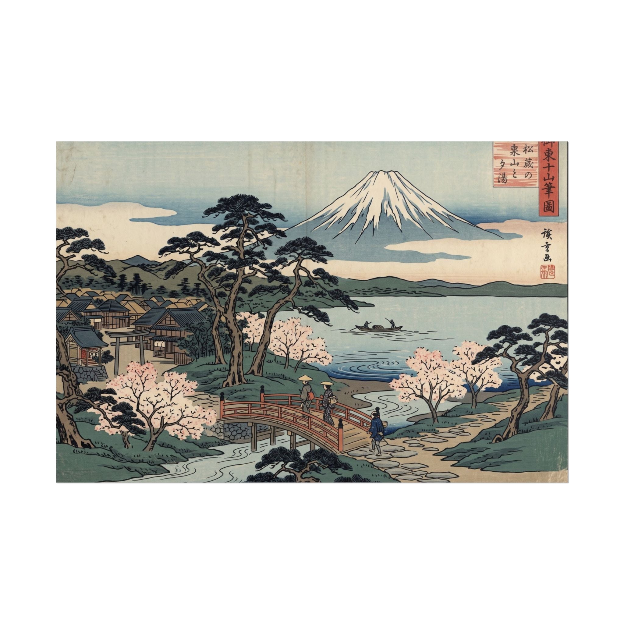 Hokusai Mount Fuji Rolled Poster — Japanese Woodblock Art Print