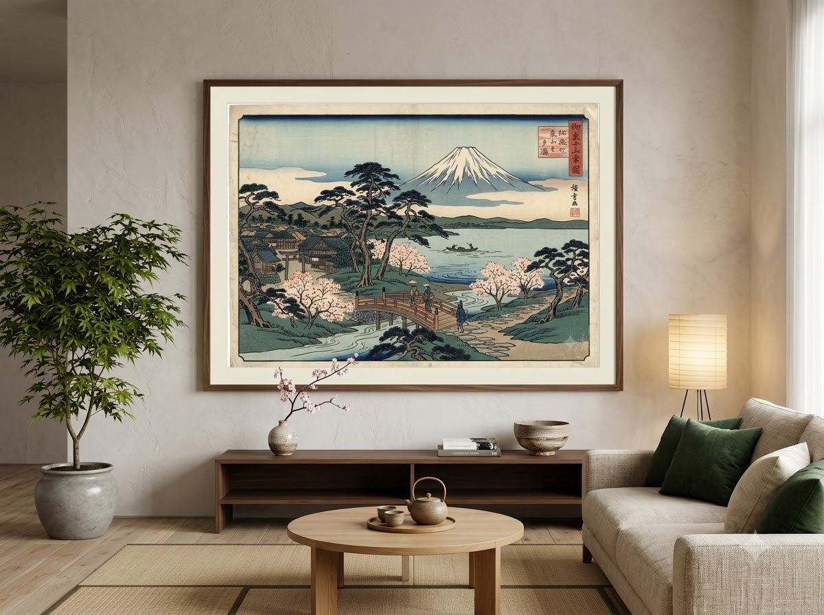Hokusai Mount Fuji Rolled Poster — Japanese Woodblock Art Print