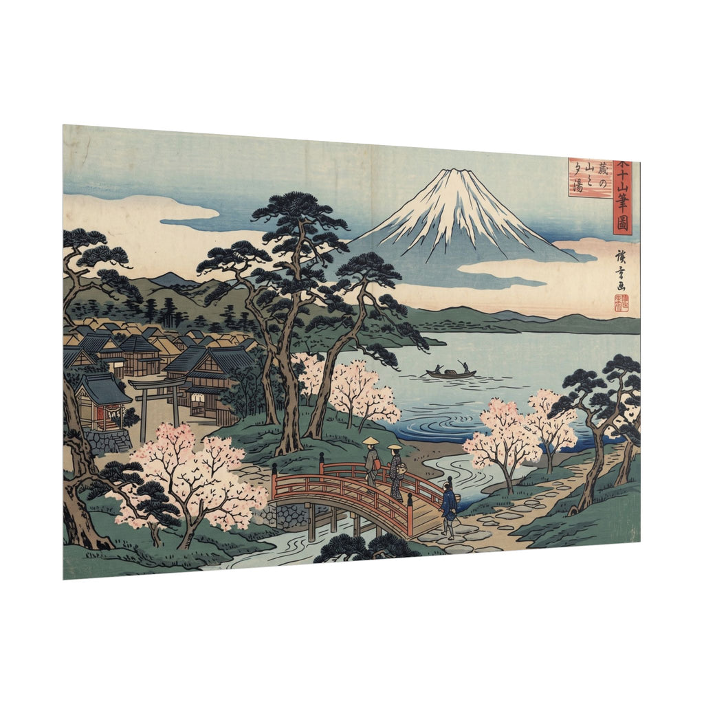 Hokusai Mount Fuji Rolled Poster — Japanese Woodblock Art Print