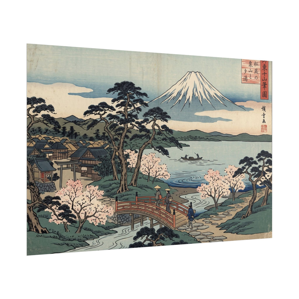 Hokusai Mount Fuji Rolled Poster — Japanese Woodblock Art Print
